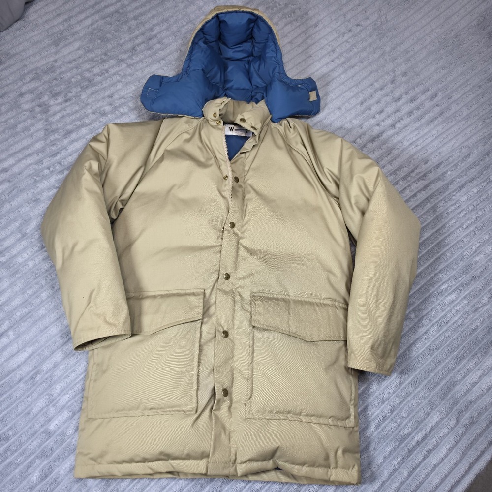 Woolrich vtg  Men's DOWN Insulated‎ Anorak Hooded Arctic Parka JacketCoat Medium